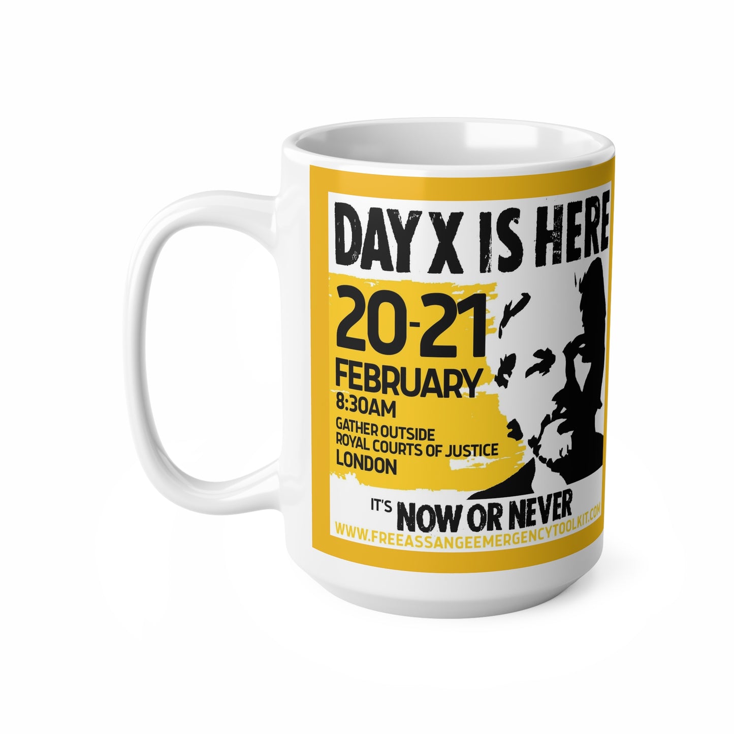 Day X is here. Yellow Ceramic Coffee Cups, 11oz, 15oz