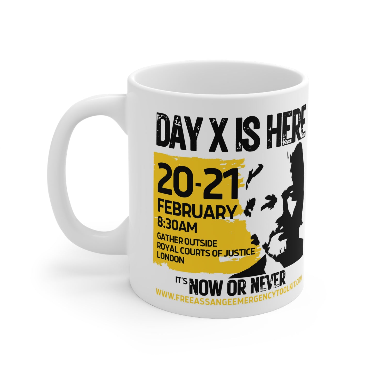 (US Printer) DAY X is Here White Ceramic Mug 11oz