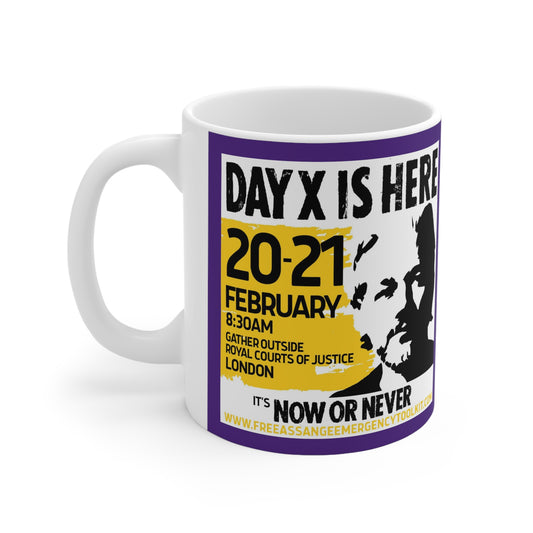 Day X is here. Purple Ceramic Coffee Cups, 11oz, 15oz