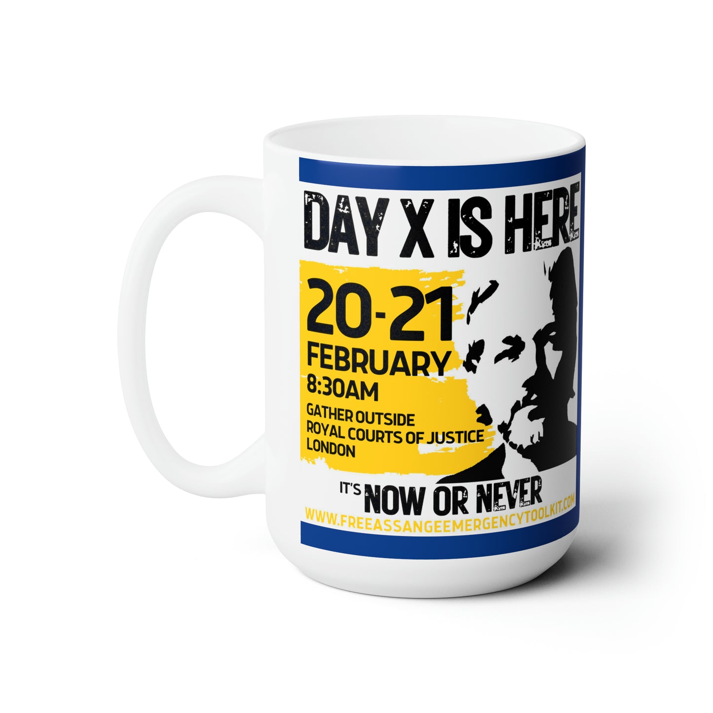 (US Printer) Day X is Here Blue Ceramic Mug 15oz