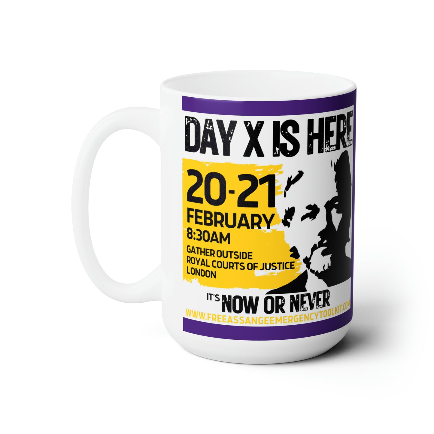(US Printer) Day X is Here Purple Ceramic Mug 15oz